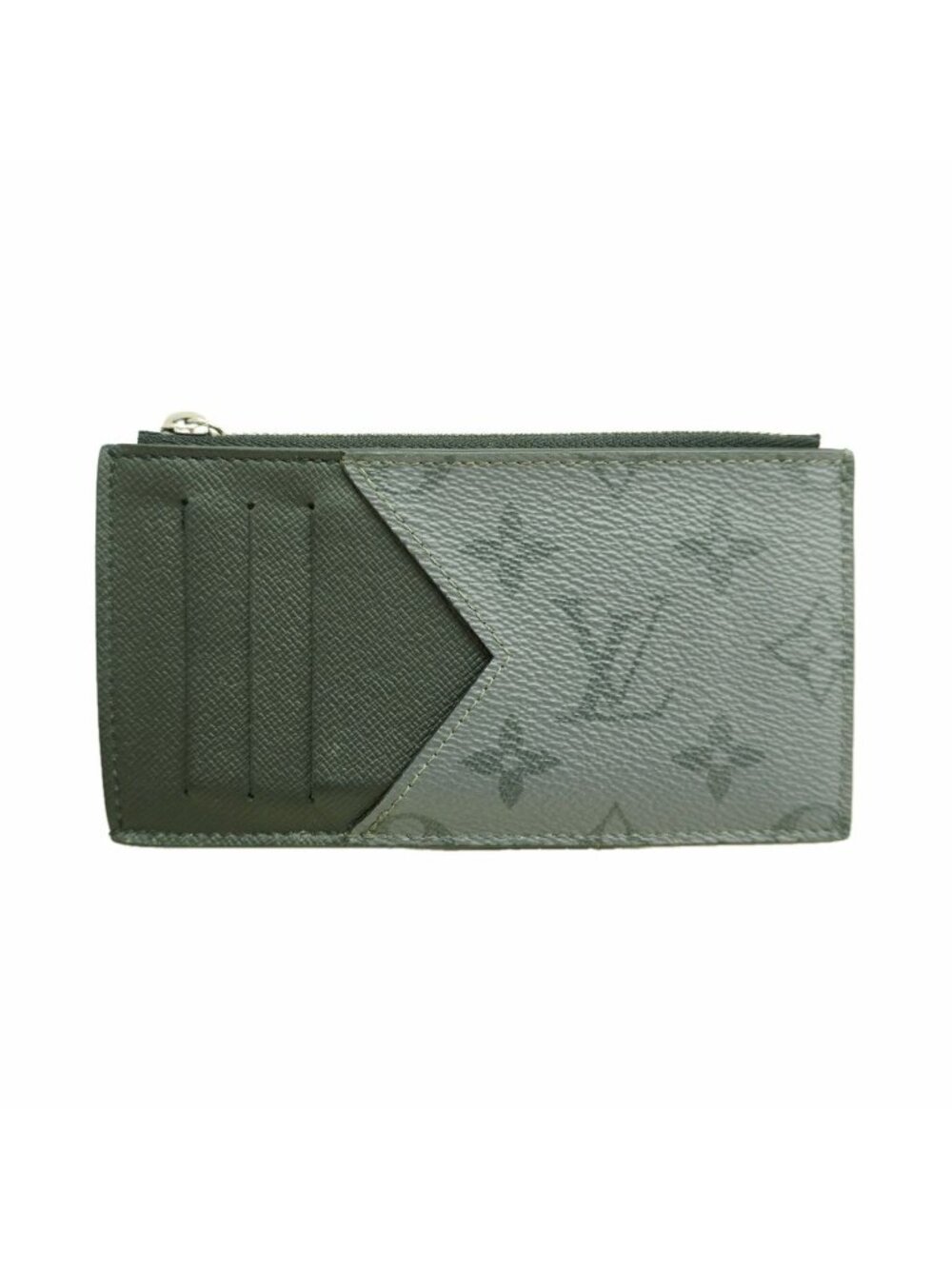 Louis Vuitton Monogram Eclipse Reverse Coin Card Holder Black Gray